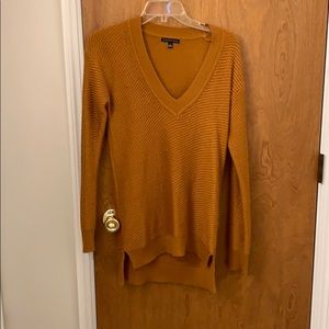 Signature studio rust colored V neck sweater